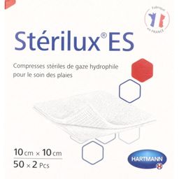 Hartmann Stérilux® ES Compresse de gaze hydrophile à bords rentrés 10 cm x 10 cm