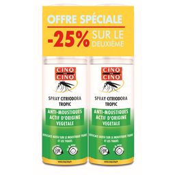 CINQ SUR CINQ Lot De 2 Spray Anti-Moustiques Citriodora - Actifs d'Origine Végétal