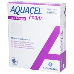 AQUACEL FOAM Non Adhésif - Pansement hydrocellulaire Non Adhésif, stérile. 12,5 cm x 12,5 cm