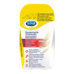Scholl Pansements Ampoules Différentes tailles pour talon et orteils 5 pansements