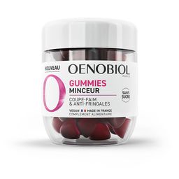 OENOBIOL GUMMIES Minceur - Réduit les sensations de faim, limite les fringales - Programme 1 mois - 60 Gummies - Arôme naturel mûre cassis - Complément alimentaire - Sans Sucre - Vegan -Made in France