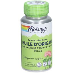 SOLARAY® Partie aérienne - Huile d'origan sur une base d'huile d'olive 150 mg