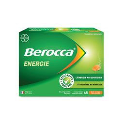 Berocca® Energie Orange  Multivitamines et Minéraux aide à réduire la fatigue