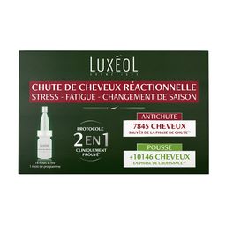 LUXÉOL Chute de Cheveux Réactionnelle 2 en 1