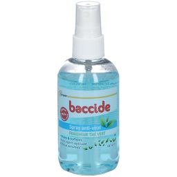 BACCIDE - Désinfectant - Spray hydroalcoolique Anti-Viral - Parfum Fraîcheur Thé Vert - Mains & surfaces - 100ml