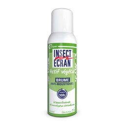 INSECT ECRAN - Brume Anti-Moustiques - Protection contre les piqûres de moustiques - Peau - Actif d'origine végétale - Aérosol - 100 ml