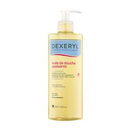 DEXERYL ESSENTIEL huile de douche apaisante 500ml, peaux très sèches ou à tendance atopique, sans savon, sans parfum. Dès la naissance.