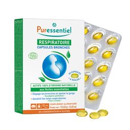 PURESSENTIEL RESPIRATOIRE Capsules Bronches aux HE BIO - 30 capsules