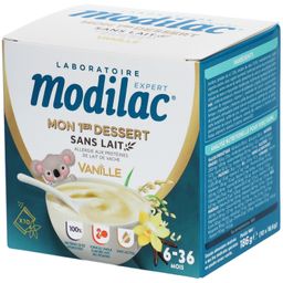 Modilac mon 1er dessert sans lait vanille 6-36 mois