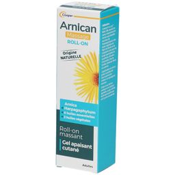 ARNICAN - Roll-on - Gel cosmétique massant et apaisant cutané à base d'arnica, d'harpagophytum, 6 huiles essentielles et 2 huiles végétales - Origine naturelle - Format roll-on 75 ml