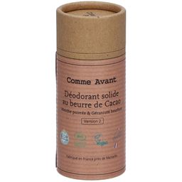 Comme Avant Déodorant solide au beurre de cacao - Menthe poivreé & Géranium Bourbon