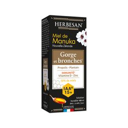 Herbesan Sirop Miel de Manuka IAA15+ – Gorge & Bronches