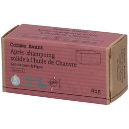 Comme Avant Après-shampoing solide à l'huile de chanvre - Lait de coco & Figue