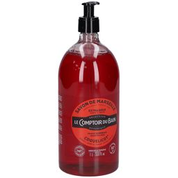 Le Comptoir de Bain Savon traditionnel de Marseille Coquelicot