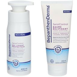 BepanthenDerma® SensiControl Baume Relipidant + Gel Lavant Protecteur
