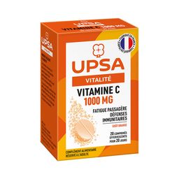 Complément alimentaire UPSA Vitamine C 1000 mg - 20 comprimés effervescents