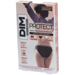 DIM Protect Culotte de règles Lavable - Slip - Coton bio - Flux Moyen - 48/50
