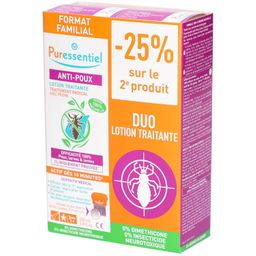 PURESSENTIEL Lotion Traitant Anti-Poux x2