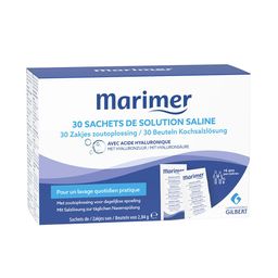 Marimer 30 Sachets de Sels Minéraux Nasal pour Lavage de Nez, Rhinite, Allergie