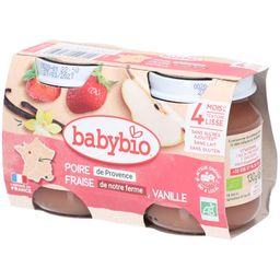 BABYBIO Poire Fraise Vanille