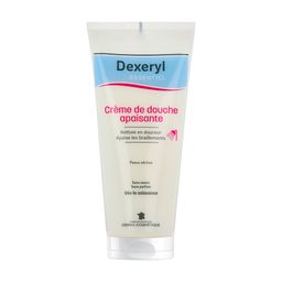 DEXERYL crème de douche apaisante 200ml, peaux sèches, sans savon, sans parfum, dès la naissance.