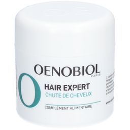 OENOBIOL HAIR EXPERT Chute de Cheveux - Nouvelle formule concentrée - Chute de cheveux- Favorise la croissance - Préserve la densité des cheveux - Complément alimentaire 60 capsules - Programme 1 mois