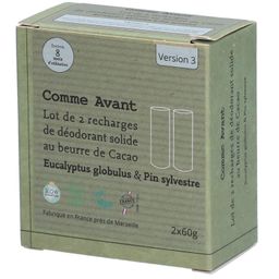 COMME AVANT Recharges Déodorant Solide Eucalyptus & Pin Sylvestre