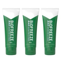 Biofreeze - Lot de 3 Tubes de Gel Action par le Froid - Soulage les douleurs musculaires et articulaires - 3 x 118ml