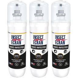 INSECT ÉCRAN Zones Infestées Répulsif Anti-Moustiques Peau Adultes & Enfants 100 ml