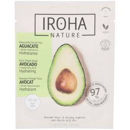 Iroha Nature Masque hydratant en tissu pour le visage à l'avocat