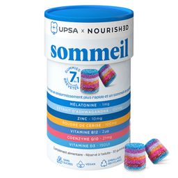 UPSA x NOURISHED - Gummies 7en1 Sommeil - Boîte de 30 gummies