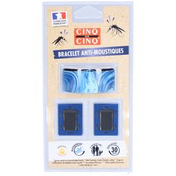 CINQ SUR CINQ Bracelet Anti-Moustiques Motif Bleu
