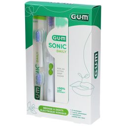 GUM Sonic Daily - Brosse à dents électrique sonique