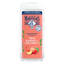 Le Petit Marseillais Gel Douche Extra Doux Pêche Blanche BIO & Nectarine BIO