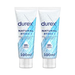 Durex Gel Lubrifiant 100% d'origine Naturel - Hydratant à l'Acide Hyaluronique - 100ml