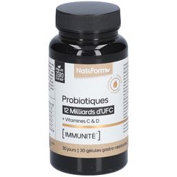 Nat&Form Probiotiques 12 Milliards d'UFC + Vitamines C & D