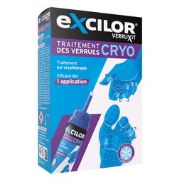 EXCILOR - VERRUXIT - Cryo Traitement des verrues - Cryothérapie gelant la verrue jusqu'à la racine - Mains et pieds - 50 ml