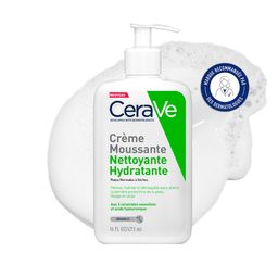 Crème Moussante Nettoyante Hydratante Visage pour les Peaux Normales à Sèches 473ml