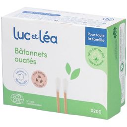 Luc et Lea Bâtonnets ouatés Tige Bambou