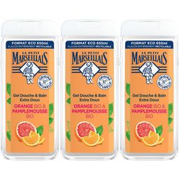 LE PETIT MARSEILLAIS Gel Douche & Bain Orange bio & Pamplemousse bio