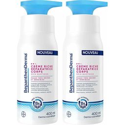 BepanthenDerma Crème Riche Réparatrice Corps 400 ml Peaux Sèches et Sensibles