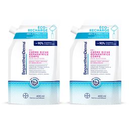 BepanthenDerma® Crème Riche Réparatrice Corps Éco-Recharge 400 ml Peaux Sèches et Sensibles