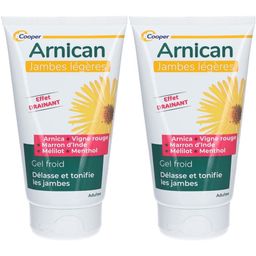 ARNICAN - Jambes légères - Gel froid cosmétique à base d'arnica, de menthol et d'extraits de plantes - Effet drainant - Délasse et tonifie les jambes - Tube de 150 ml