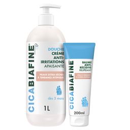 CicaBiafine Crème Douche Anti-Irritations Hydratante + Cicabiafine Crème anti-irritations nourissante