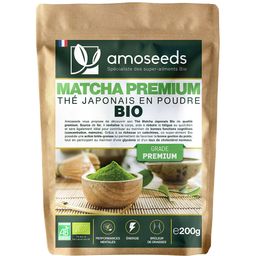 amoseeds THÉ MATCHA PREMIUM JAPONAIS EN POUDRE BIO