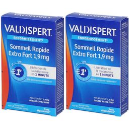 Valdispert Sommeil Rapide Extra Fort 1,9 mg à la mélatonine - Complément alimentaire - 40 comprimés