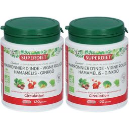 SUPERDIET Quatuor Marronnier d’Inde - Vigne rouge - Hamamélis - Ginkgo