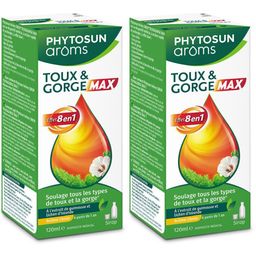 Phytosun Aroms Sirop Toux & Gorge MAX - Effet 8 en 1 - Toux sèche, Toux grasse, Mal de gorge
