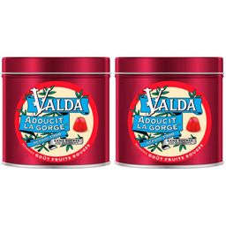 Valda Gommes Sans Sucres Fruits Rouges Adoucit La Gorge 140g