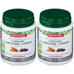 SUPERDIET Curcuma Curcumine - Pipérine BIO